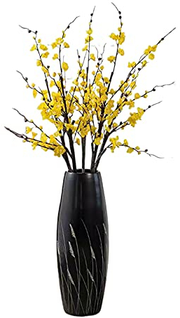 Bodenvase, große Keramikvasen, modern, minimalistisch, dekoratives Ornament, ideal für Heimdekoration, Eingangsbereich (C 100 cm)