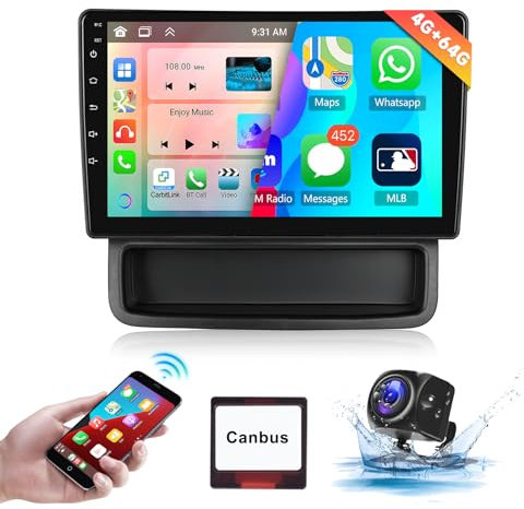 【8 Core 4+64G】 Hodozzy Carplay Radio Coche para Renault Trafic/Opel Vivaro/Nissan Primastar, 10,1 Pulgadas Pantalla Táctil Android Autorradio con Android Auto/WiFi/GPS/RDS/FM/Bluetooth/USB