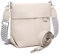 Myhozee Umhängetasche Damen Mittelgroß Handtasche mit 2 Gurt, Klein Crossbody Bag PU Leder Schultertasche Tasche Damenhandtasche Uni mit Breitem Gurt für Frauen/Damen Beige
