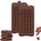 QZKJQDD Schokoladenform, Schokoladentafel, Silikonform, Silikon, Schokoladenform, Lebkuchenform aus Silikon, Chocolate Mold, Geeignet für Schokolade, Süßigkeiten, Gelee, Eiswürfel (2 Stück)