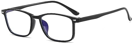 Suertree Distanz Brille mit Blaulichtfilter für Damen und Herren -3.0 Dioptrien Schwarz