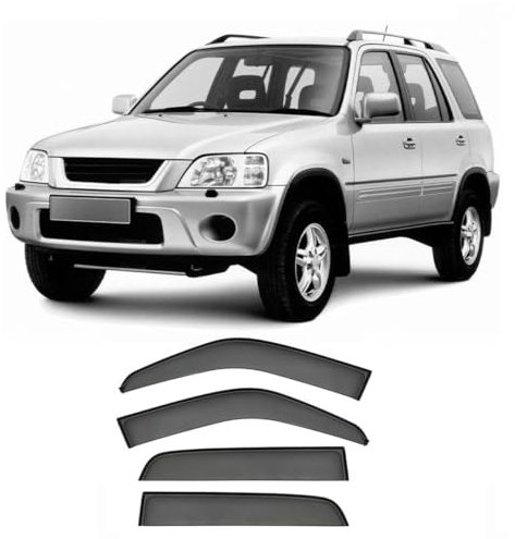 PREZ 4 Stück Windabweiser Regenabweiser für Honda CRV RD1-RD2-RD3 1995-2001, Vorn Hinten Autofenster Seitenfensterabweiser Schutz vor Wind und Regen