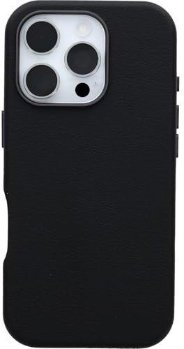 OtterBox iPhone 16 Pro Symmetry Series Cactus Leather for MagSafe - Noir Ash Black