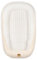 PIMKO Minky Babynestchen für Baby 2 seitig Babynest für Baby Kuschelnest Babykokon für Säuglinge und Neugeborene Baby Nest - beige Blätter mit Klappe