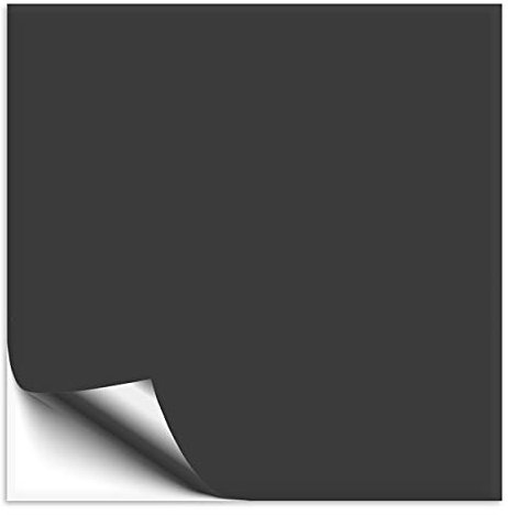 20 Stück Fliesenaufkleber 10x10 cm dunkelgrau glänzend, selbstklebende Fliesenfolie für Küche & Bad, mit Aufkleber Fliesen einfach überkleben