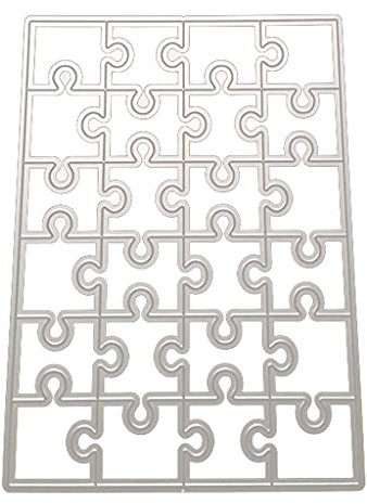 X-Institute Puzzle Metall Stanzformen Schablone Scrapbook Album Papier Karte Vorlage Dekor