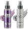 LOPHE Spray Brillantini Glitter, Glitterato Spray per Corpo Viso, Brillantini Corpo Vestiti per Capelli, Ultra Fine, Body Shimmer per Festival di Halloween, Club, Feste (100ml, Argento + Viola)