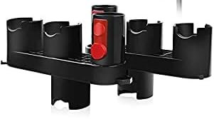 Haliya für Dyson Staubsauger Zubehör, Wandhalterung für Dyson V15 V8 V7 Zubehör Halterung (6 Aufbewahrungsbuchsen, 2er Pack)