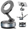 Magnetic Phone Holder for Car, 360°Adjustable Vacuum Magnetic Phone Holder Hands-Free Suction Cup Phone Mount Foldable Vacuum Magnetic Phone Stand for all Phones & Car/Gym/Mirror/Shower/Smooth Surface