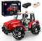 Mould King 18037 Technik Traktor Bausteine, MOC Elektrisch Agrarfahrzeug STEM Klemmbausteine Modellbausatz Für Technologie Landmaschinenliebhaber Eignet (1392 Teile)