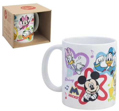 Tazza Topolino e i suoi amici Disney in ceramica modello mug con stampa sublimatica ciotola da colazione 325 ml per bambini