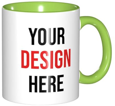 Ayambetus Tazza da caffè personalizzata con foto testo personalizzato con foto tazze da caffè personalizzate con nome 325 ml tazza personalizzata novità regalo personalizzato per lui o lei