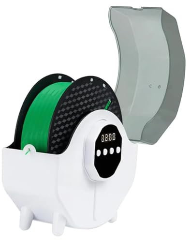 Essiccatore a filamento con display a LED, temperatura regolabile e timer per stampa 3D, previene l'umidità e l'intasamento