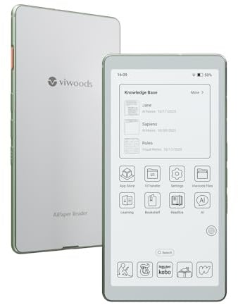 Viwood E-Reader 6,13 Zoll mit KI, Carta 1300 Display und 4G