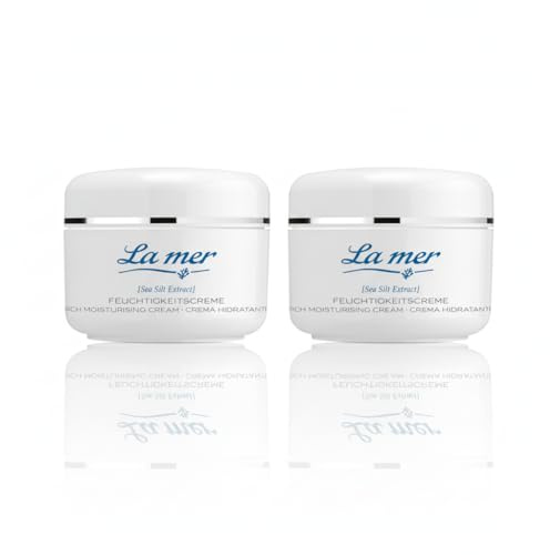 La mer Origin Of Feuchtigkeitscreme – Reichhaltige Pflege mit Meeresschlick-Extrakt für Gesicht & Körper | Ohne Parfum | Für empfindliche Haut - 2 Packungen je 100 ml