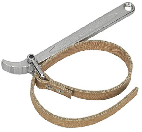 Sealey Ak6404 Oil Filter Strap Wrench 60-140Mm Capacity