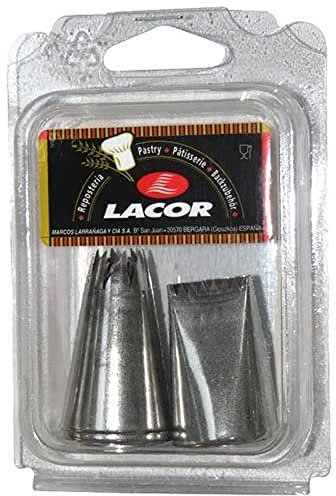 Lacor - 68998 - Set 6 Boquillas Variadas Inox.