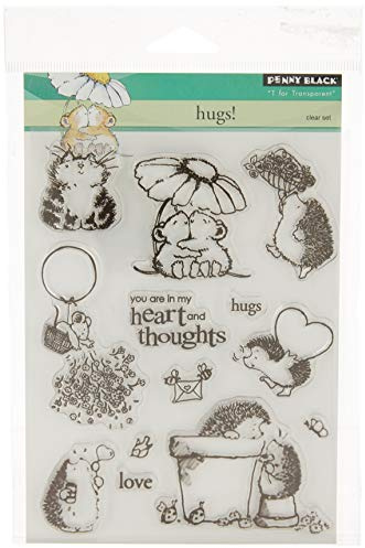 Penny Schwarz 5 X 19,1 cm Clear Stamps Sheet-hugs