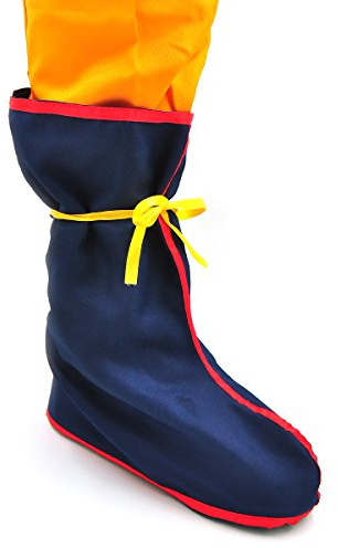CoolChange Cosplay Überschuhe von Son Goku | Überzieher mit Klettverschlüssen für Kostüm