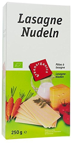 greenorganics Lasagne Nudeln hell - Bio - 250g