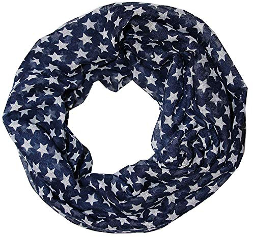Accires Sterne Damen Loop Schal BN16 (blau)