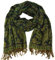 GURU SHOP Weicher Pashmina Schal/Stola mit Paisley Muster - Grün, Herren/Damen, Synthetisch