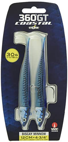Storm Biscay Minnow - 12cm - 30g - 2 Stück - Fischhaken