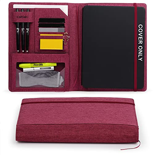 Kaitiaki Folio-Hülle, kompatibel mit Rocketbook Pro 2.0 Smart-Notebook, organisiertes Portfolio mit Stiftschlaufe, Visitenkartenhalter, Datentasche, Reißverschlusstasche, wasserdichter Stoff,