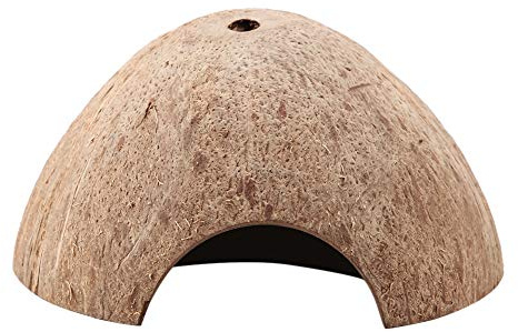 Zerodis Reptile cachant la Grotte, boîte de Reptiles lézard Tortue araignée Grotte nid Naturel Noix de Coco Coquille Tortue Aquarium masquer décor de Maison