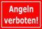Melis-Folienwerkstatt Schild Angeln verboten 60x40cm - Bohrlöcher - 3mm Aluverbund – 20 VAR S00110-002-D