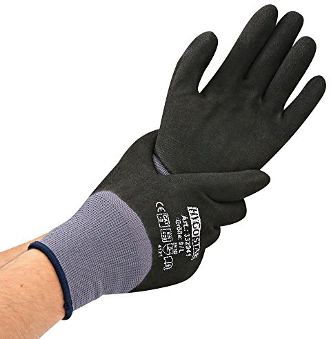 Hygostar Ergo Flex Arbeitshandschuhe 12paar (24Handschuhe), Industrie und Mechaniker-Handschuh mit verbesserter Griff- und Komforttechnologie (XL / 10, 4/4-beschichtet)