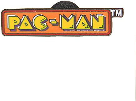 Pac Man Enamel Pin Badge (Logo Design) 10.7cm x 6.7cm x 1cm - Official Merchandise ​