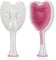 Tangle Angel Haarbürste für Haarverlängerungen, antistatisch, weiche Borsten, Paddelbürste für glattes oder gewelltes Haar, Engelsflügel, Dusch- und Föhnen, Entwirrer-Haarbürsten für Damen, glänzend