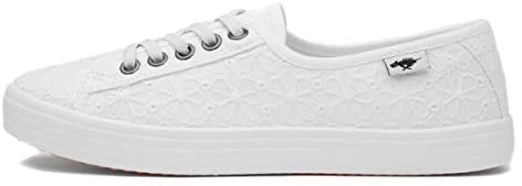 Rocket Dog Chow Chow Womens White Canvas Shoe - Size 3 UK - White