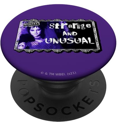 Beetlejuice Strange Badge PopSockets mit austauschbarem PopGrip