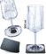 silwy® HIGH-TECH Magnet-Kunststoffgläser inkl. Metall-Nano-Gel-Pads - perfekt für Camping, Caravaning and Boating (Wein // 0,3 l // 2er Set)
