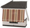 MOSCHITELLA Tenda da Sole a Caduta con CASSONETTO di Protezione braccetti e mantovana - Tessuti TEMPOTEST PARÀ (Marroni) - Misura L cm da 120 a 180 X 260 H