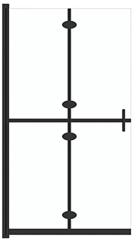 vidaXL Parete per Doccia Walk-in Pieghevole in Vetro ESG 110x190 cm