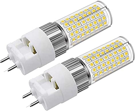 G12 LED Bulb 16W, Bi-Pin Corn Bulb(Equivalent 160W Halogen/Incandescent Bulb), 3000K 1600 Lumen, Ceiling Light Floodlight for House Street Garage Landscape Warehouse, Pack of 2 (Warm White)