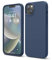 elago Liquid Silicone Case Kompatibel mit iPhone 14 Plus Hülle (6.7), Hochwertiges Silikon, Ganzkörperschutz - 4 Schichten stoßfeste Handyhülle, kratzfestes weiches Mikrofaserfutter (Dunkelblau)
