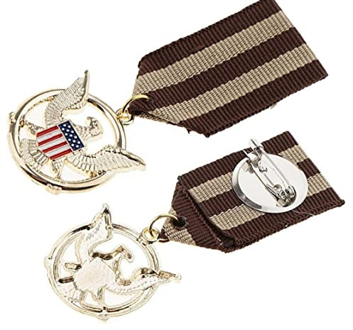 Ailé Aigle Médaille Insigne USA Drapeau Copie Militaire Broche Pin Patriotique Uniforme Bijoux pour Collection Compétition Sportive