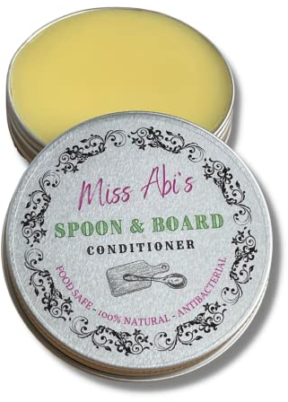 Miss Abi's Chopping Board Wax | Cutting Board Wax | Food Safe Wood Butter | Beeswax Wood Balm, Light Yellow