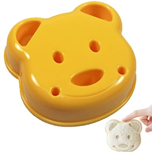 Generic Sandwich Cutter | Cute and Creative Teddy Bear Sandwich Cutter - Reusable Sandwich Maker for Lunch Box and Bento Box, Lunch for Boys and Girls