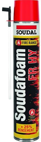 Sudafoam FR Soudal 108288 Polyurethanschaum, feuerfest, 750 ml