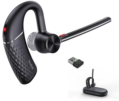 Yealink BH71 Pro Bluetooth Headset with USB Dongle,30 Hours of Talk Time