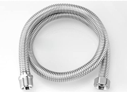Manguera De Ducha 10/20/30/40/50/60/80/100cm Tubo De Extensión De Fuelle 1/2＂3/4＂Conector Hembra Macho Calentador De Agua De Acero Inoxidable 304-3l4 Pulgadas,80cm