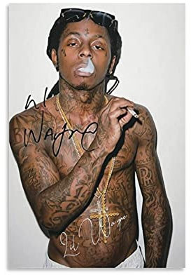 RIDAEX Foto Auf Leinwand 30 * 50cm Senza Cornice Lil Wayne Stampa moderna Quadri per soggiorno Camera da letto decorazione