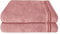 Schiesser Frottier Duschtuch Skyline Color im 2er Set | 100% Baumwolle aus nachhaltiger Produktion | saugstark, weich, farbecht | 70x140cm | Altrosa