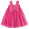 Miipat Bébé Fille Robe Jeune Enfant Tulle Papillon Princesse Tutu Robe Fête Danniversaire sans Manches Robe de Demoiselle d'honneur Bébé pour Mariage Les Roses 100 2-3 Ans
