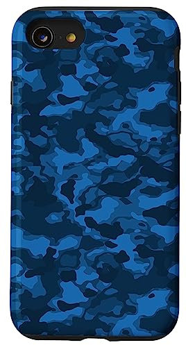 Blue Camouflage Case for iPhone SE (2020) / 7/8